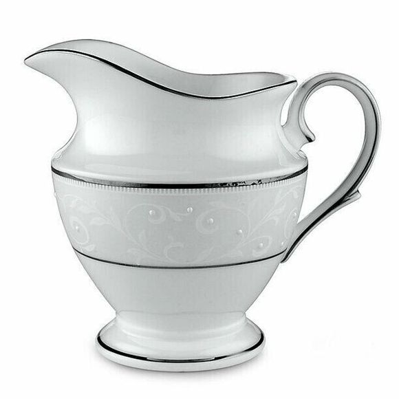 Lenox Opal Innocence Fine Bone China Creamer, White NEW